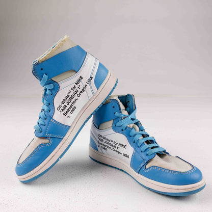 Jordan 1 Retro High Off-White University Blue -  Used - 4210