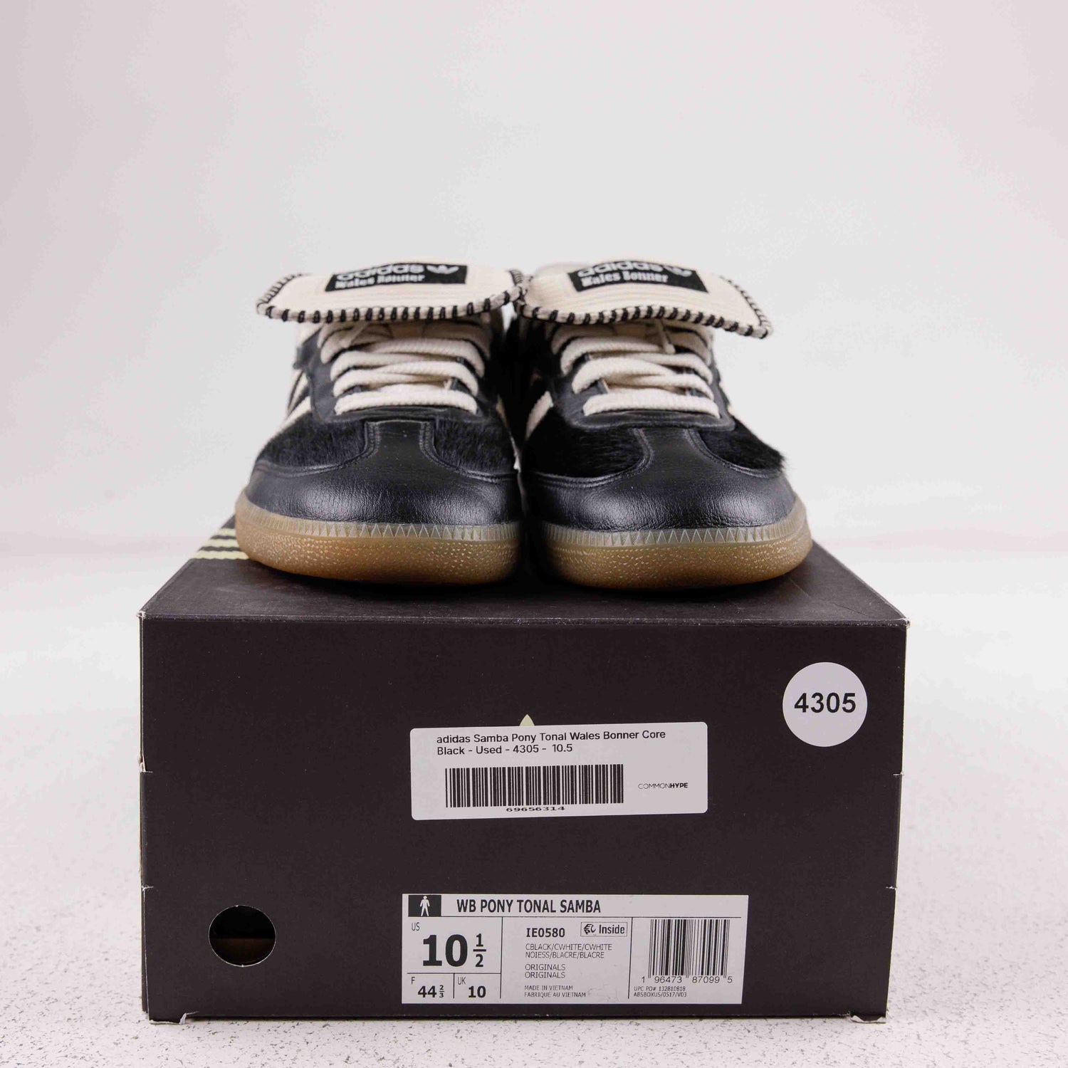 adidas Samba Pony Tonal Wales Bonner Core Black - Used - 4305