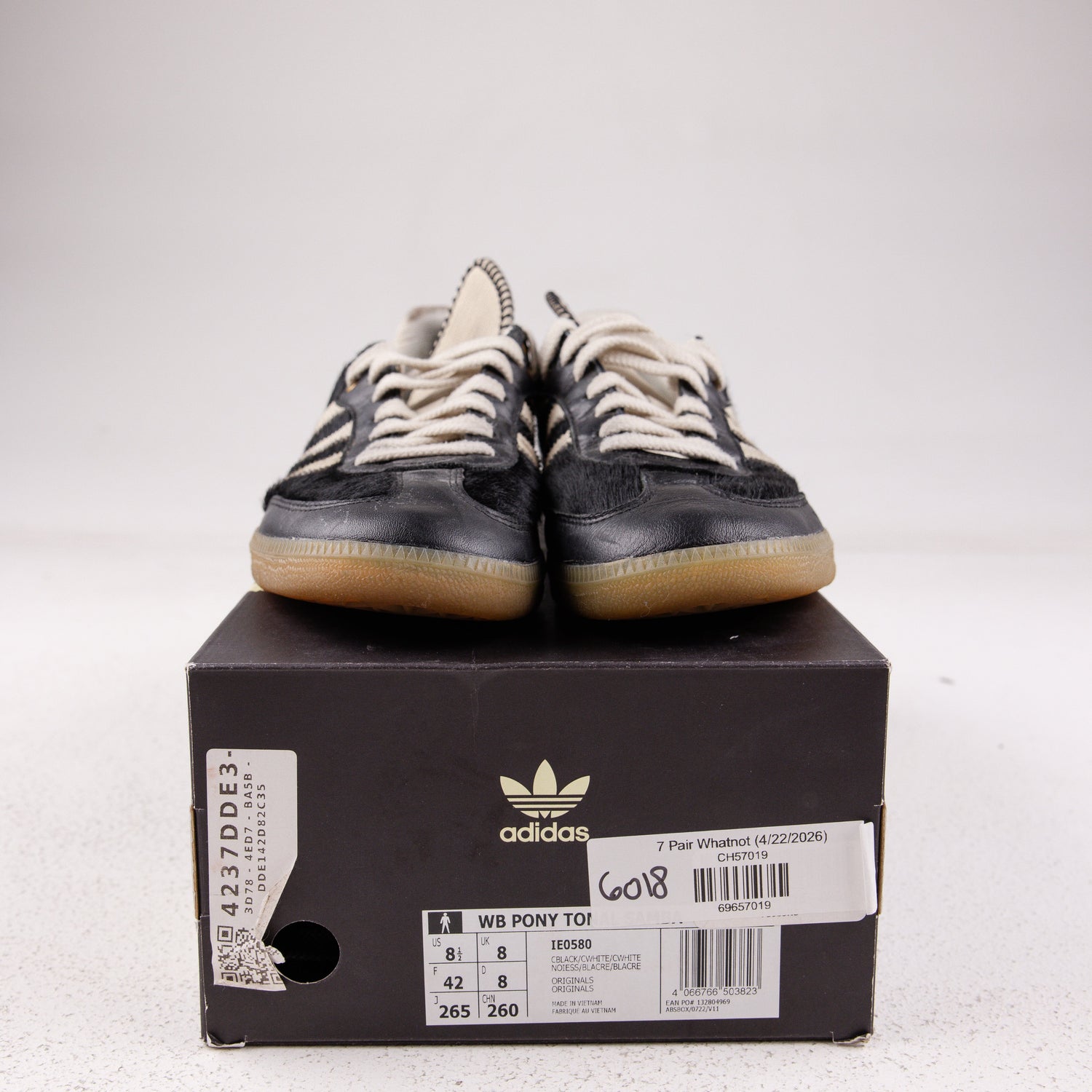 adidas Samba Pony Tonal Wales Bonner Core Black - Used - 1697