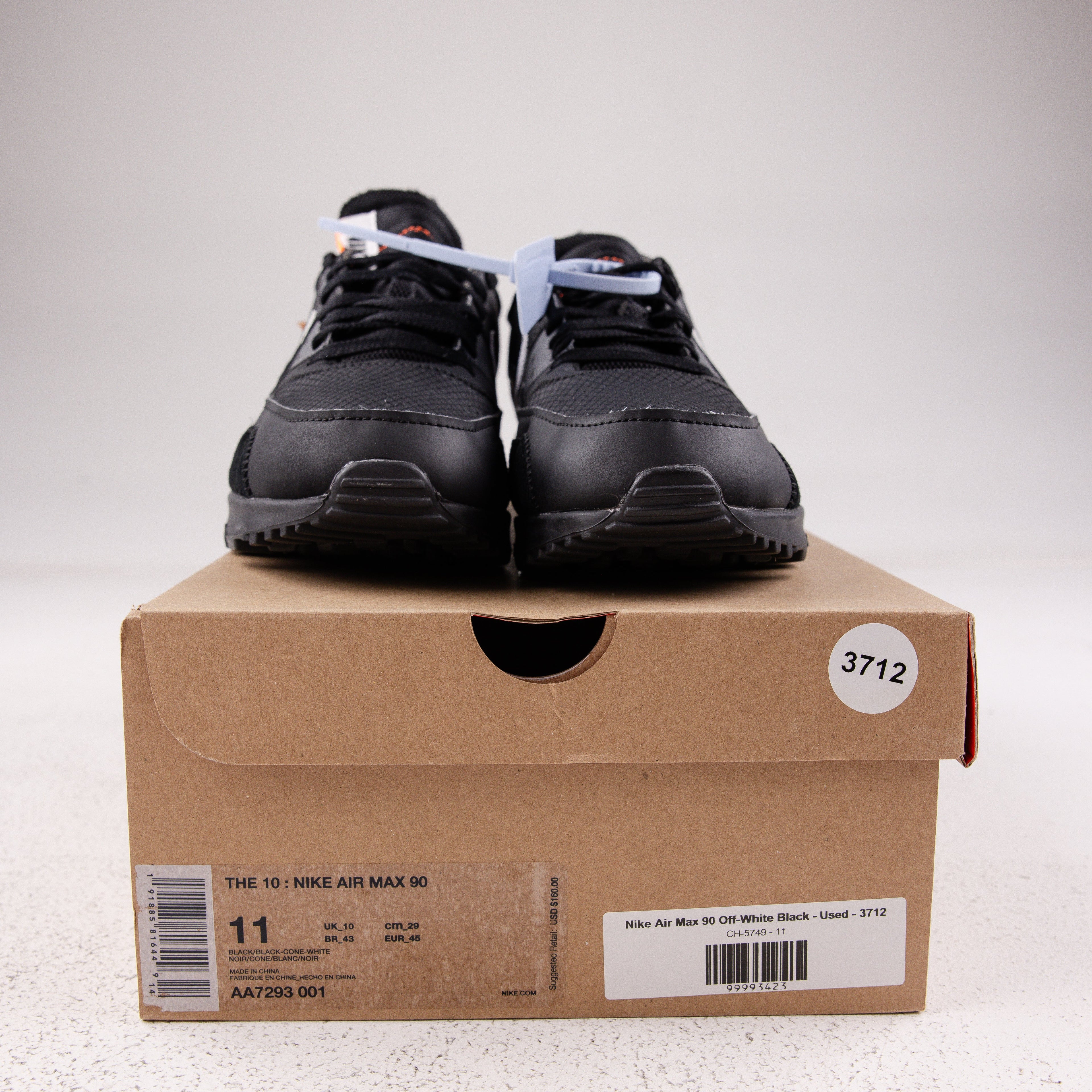 Nike Air Max 90 Off-White Black - Used - 3712