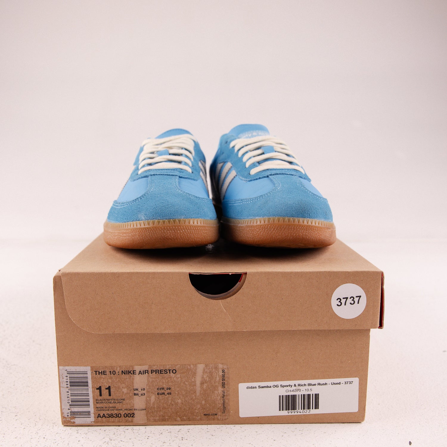 adidas Samba OG Sporty &amp; Rich Blue Rush - Used - 3737