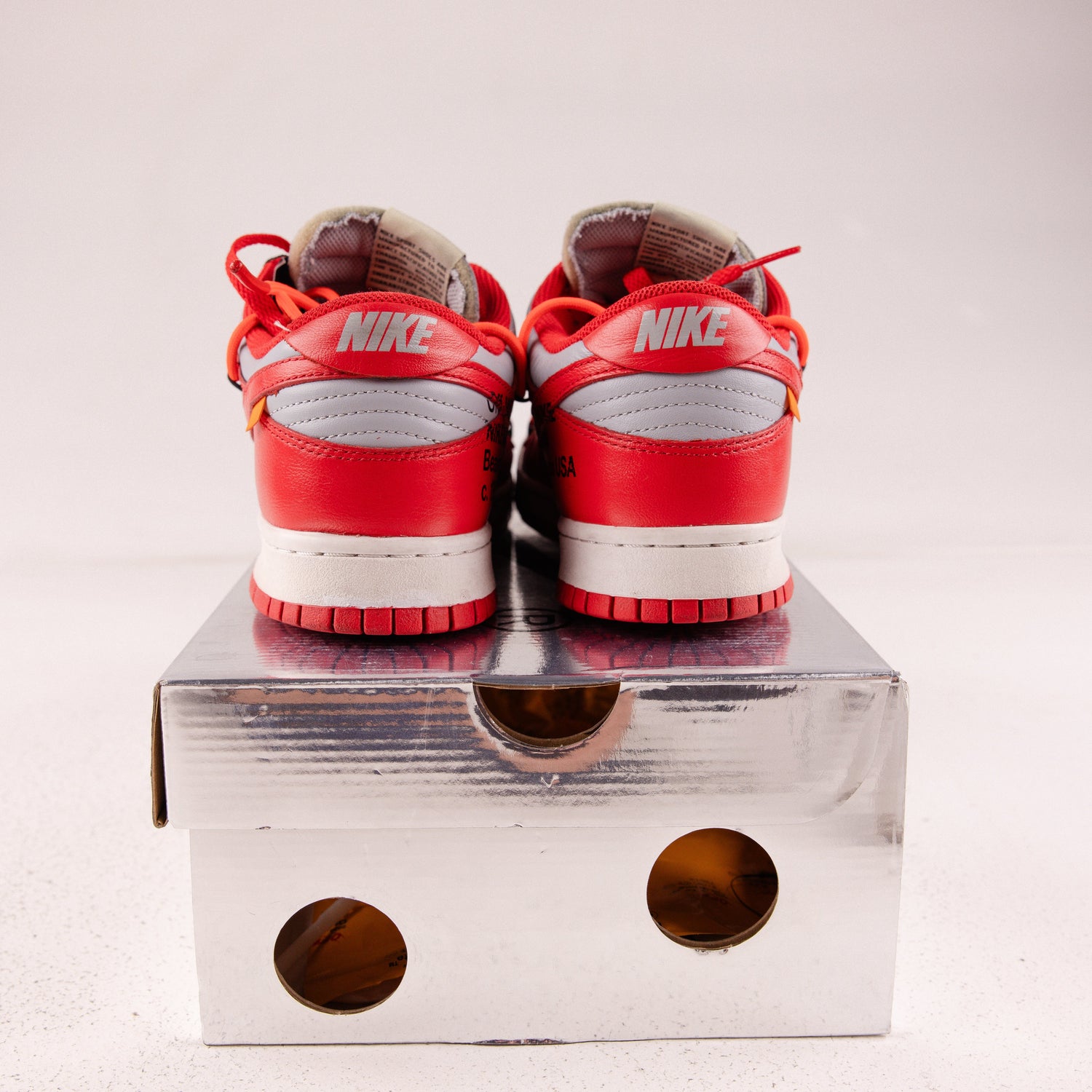 Nike Dunk Low Off-White University Red - Used - 4366