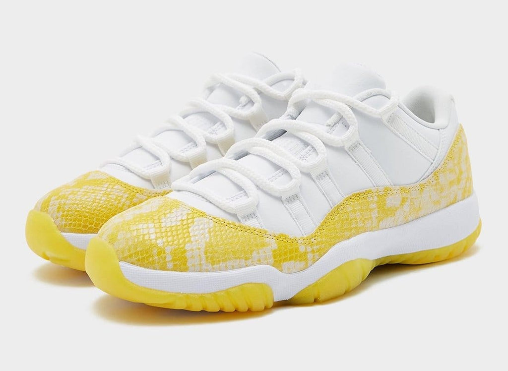 Jordan 11 Low Yellow Snakeskin