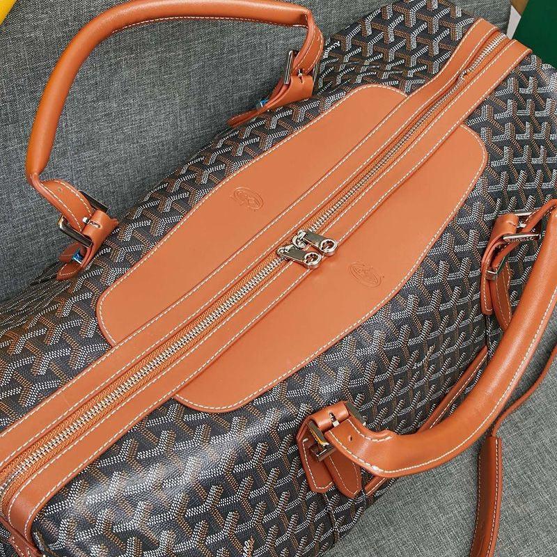Goyard Boston 50 Bag In Goyardine Canvas Travel Bag Luggage ✨