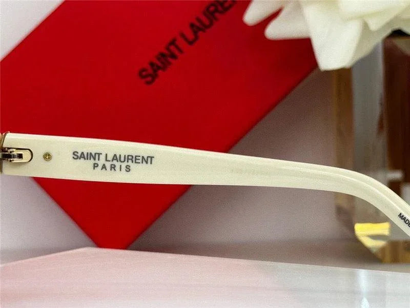 Saint Laurent Women's Monogram Hinge Narrow Cat Eye Sunglasses Women's ✨