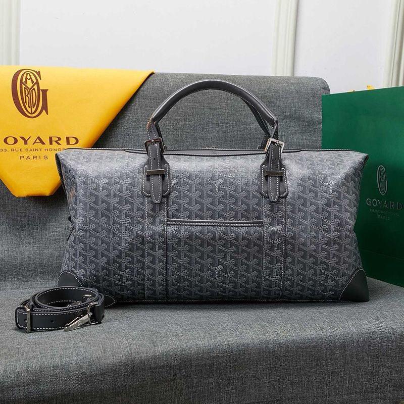 Goyard Boston 50 Bag In Goyardine Canvas Travel Bag Luggage ✨