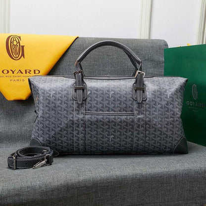 Goyard Boston 50 Bag In Goyardine Canvas Travel Bag Luggage ✨