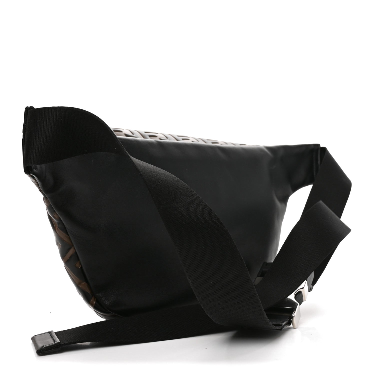 Vitello Century Bi-Color FF 1974 Embossed Belt Bag Maya Black