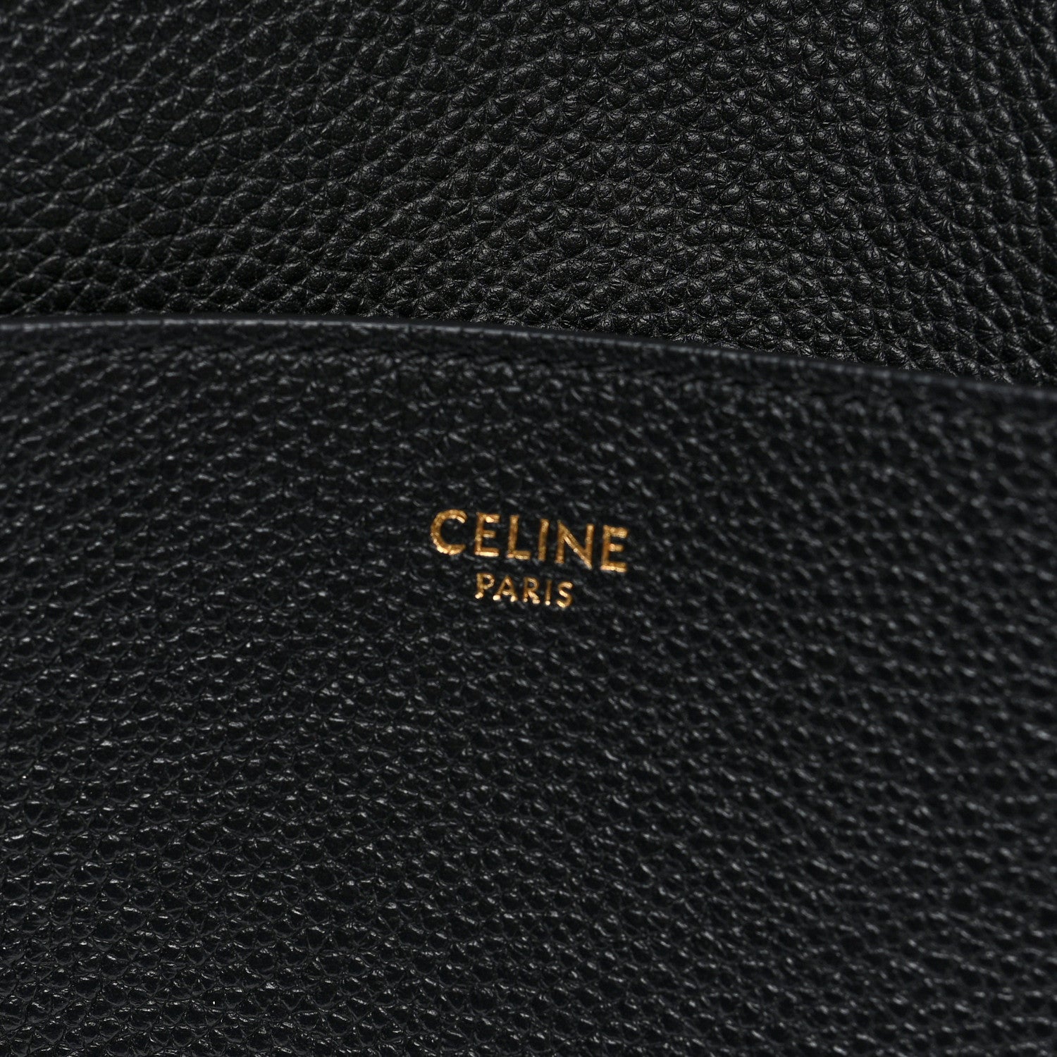Soft Grained Calfskin Sangle Bucket Bag Black