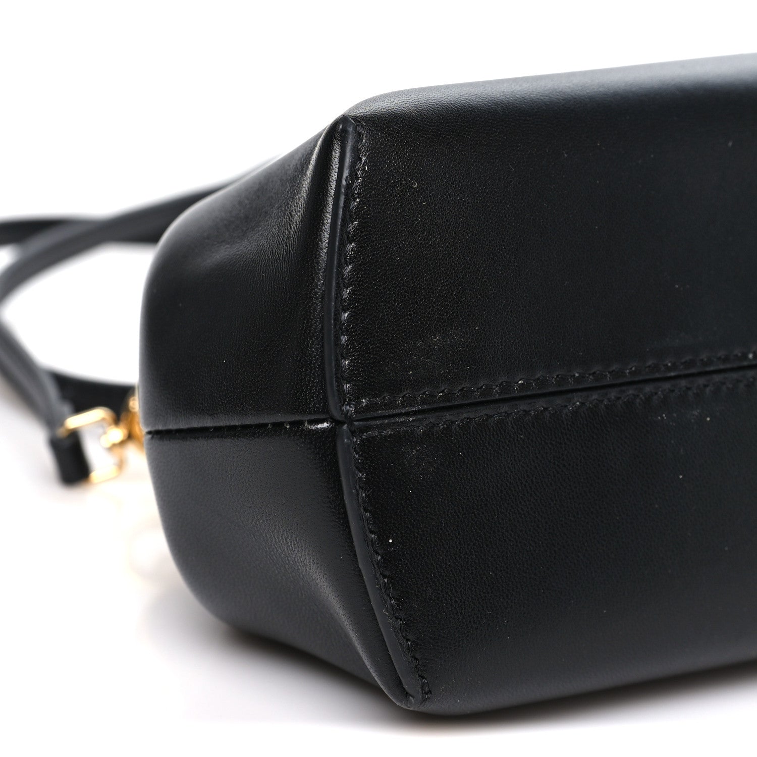 Shiny Nappa Small Fendi First Black Black