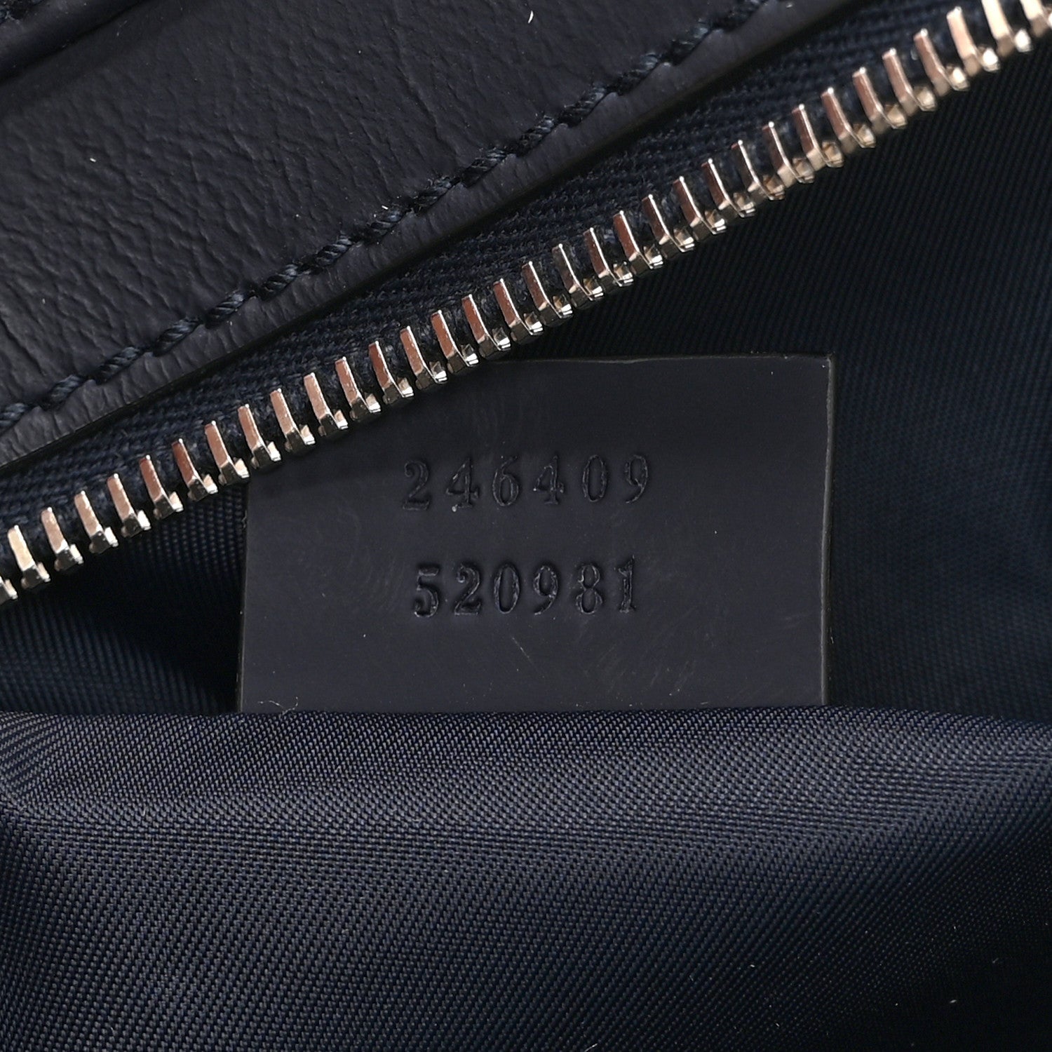Guccissima Web Belt Bag Navy