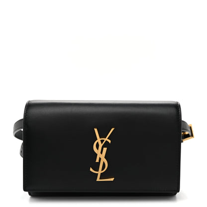 Smooth Calfskin Monogram Kate Belt Bag Black