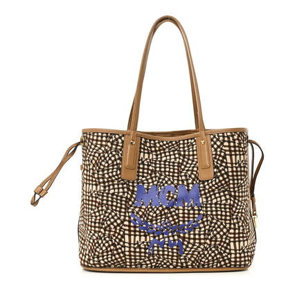 Visetos Medium Liz Reversible Shopper Tote Cognac