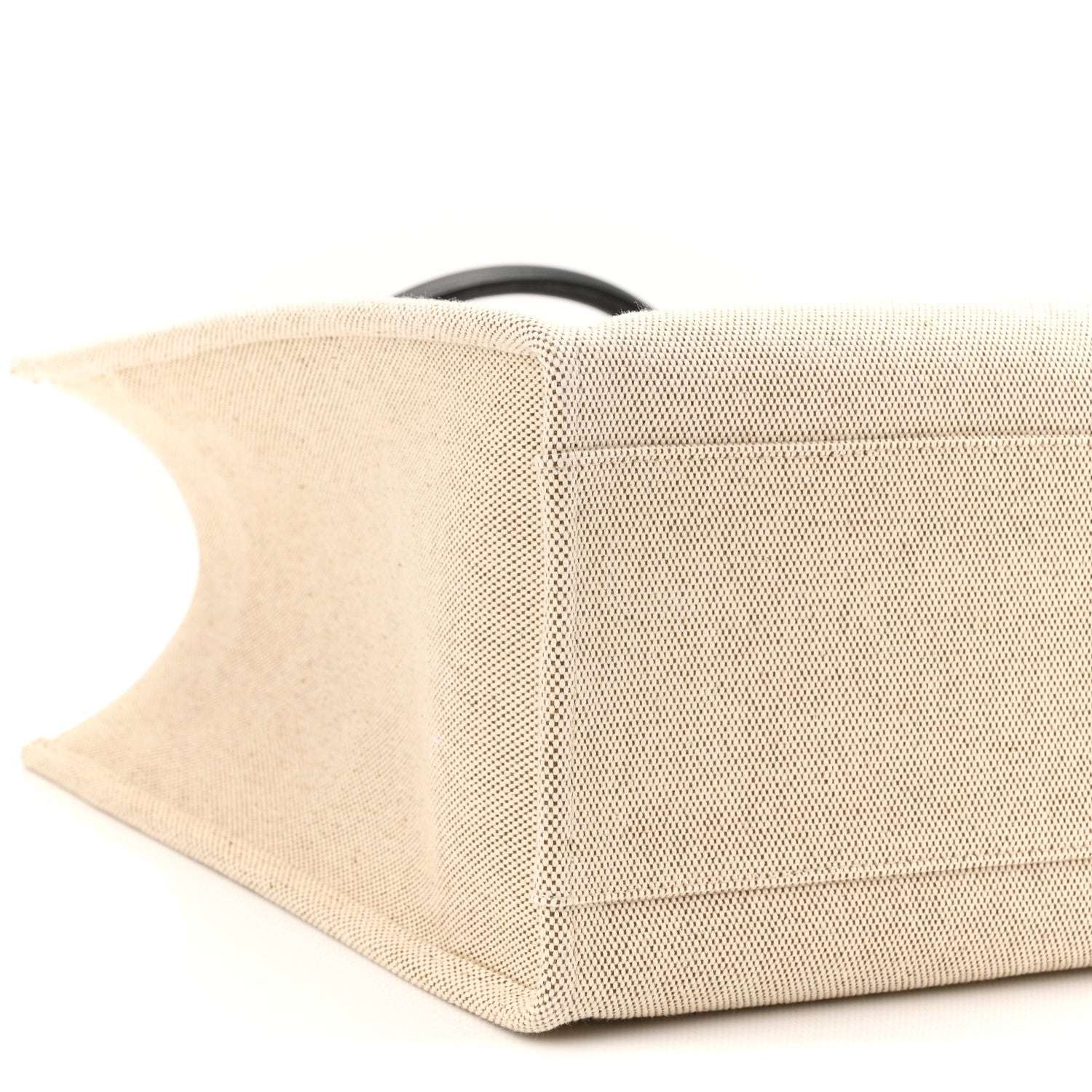 Canvas Calfskin Large La Medusa Tote Bag Beige