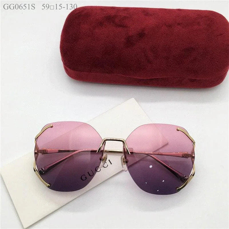 GUCCI 0651S Square 60mm Aviator Sunglasses ✨