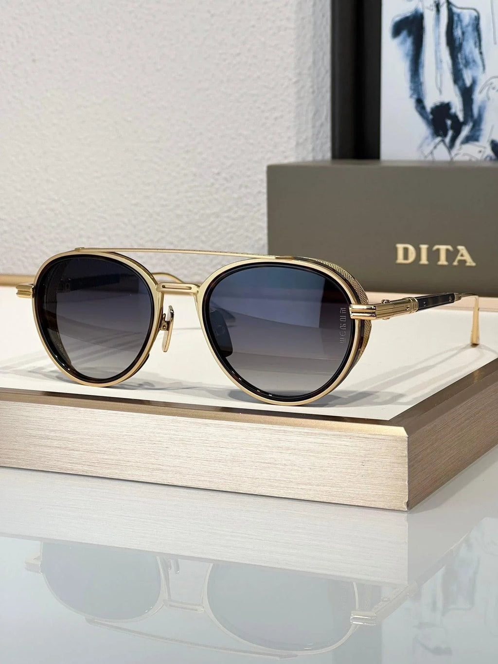 Dita Eyewear  Dita Epiluxury EPLX.4 DES 004 01 Interchangeable Sides Limited Edition Polarised Sunglasses 🔱