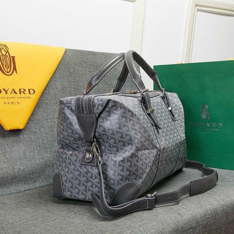 Goyard Boston 50 Bag In Goyardine Canvas Travel Bag Luggage ✨