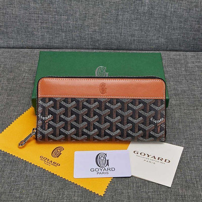 Goyard Matignon GM Zipper Wallet In Goyardine Canvas✨
