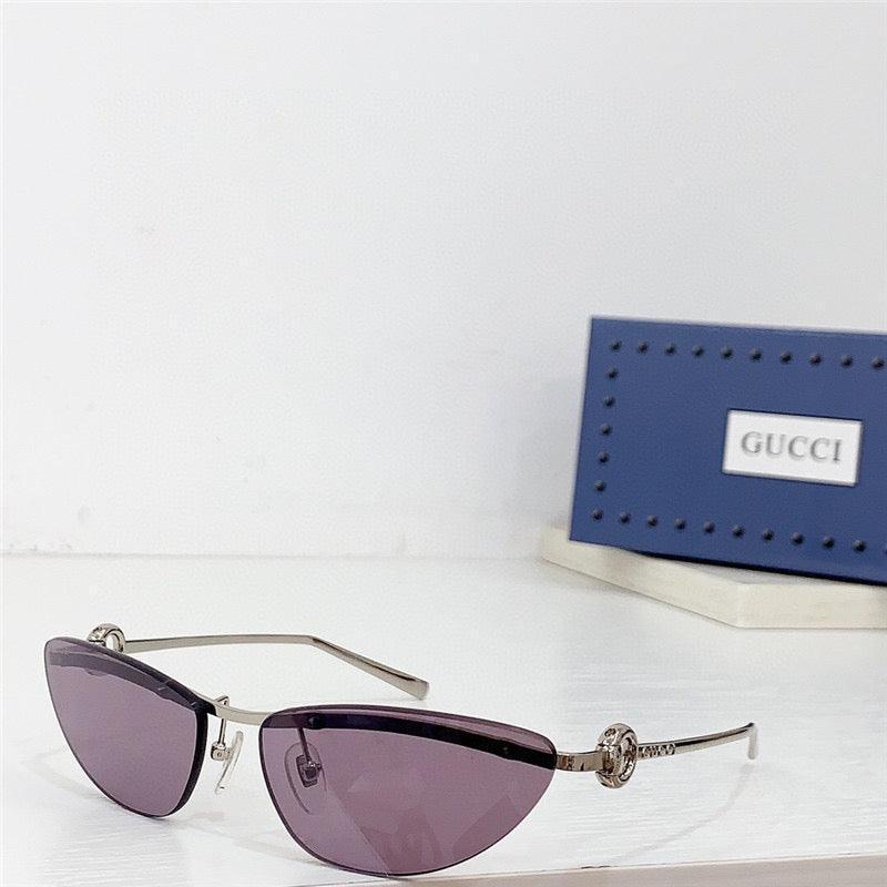GUCCI Rectangular Frame 2024 in metal frame New Season GG1701 Sunglasses  ✨