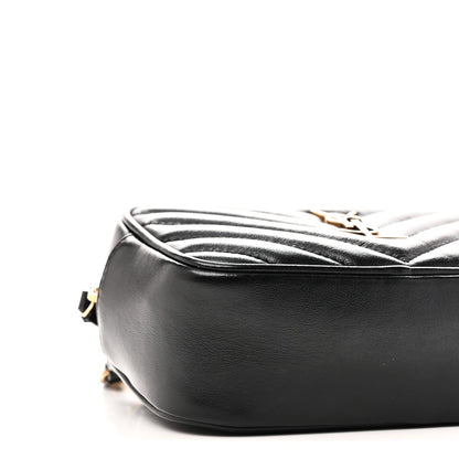 Calfskin Matelasse Monogram Lou Belt Bag Black
