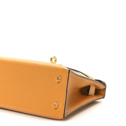 Chevre Chamkila Mini Kelly Sellier 20 Jaune D&