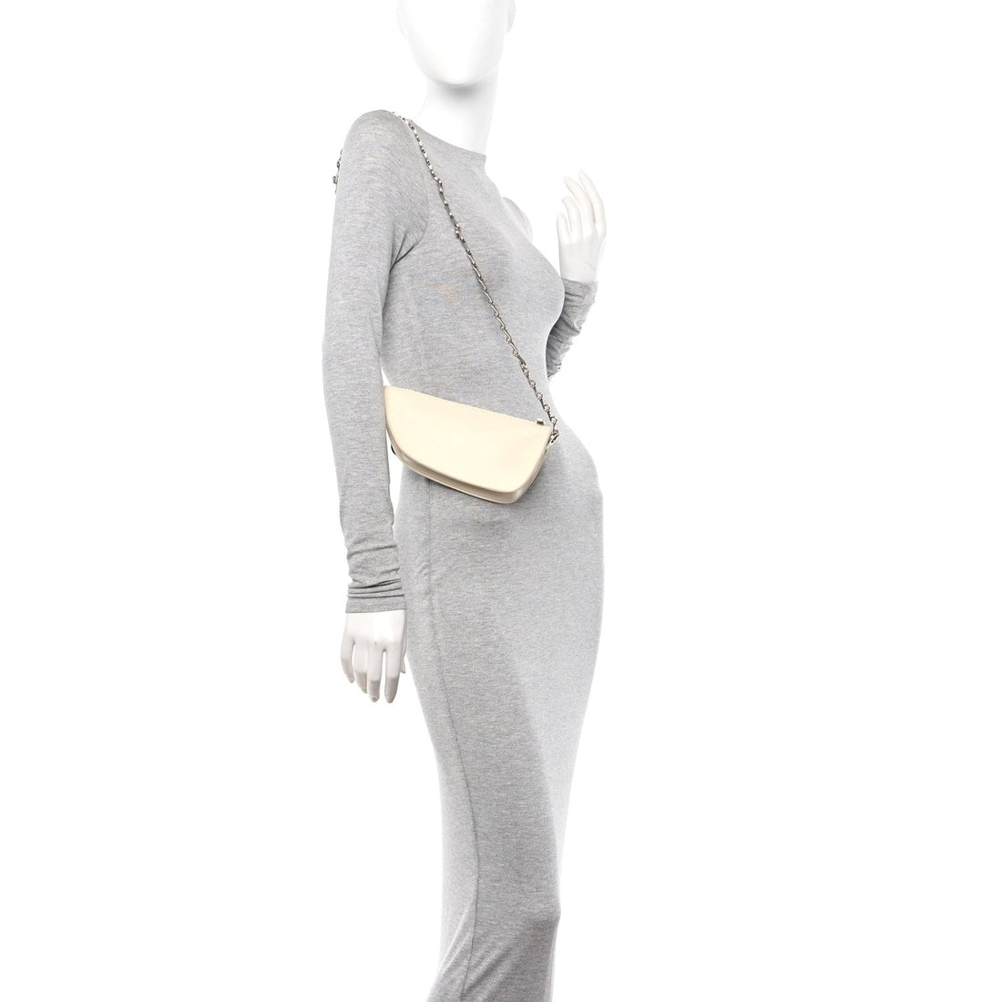 Calfskin Micro Shield Sling Bag Pearl