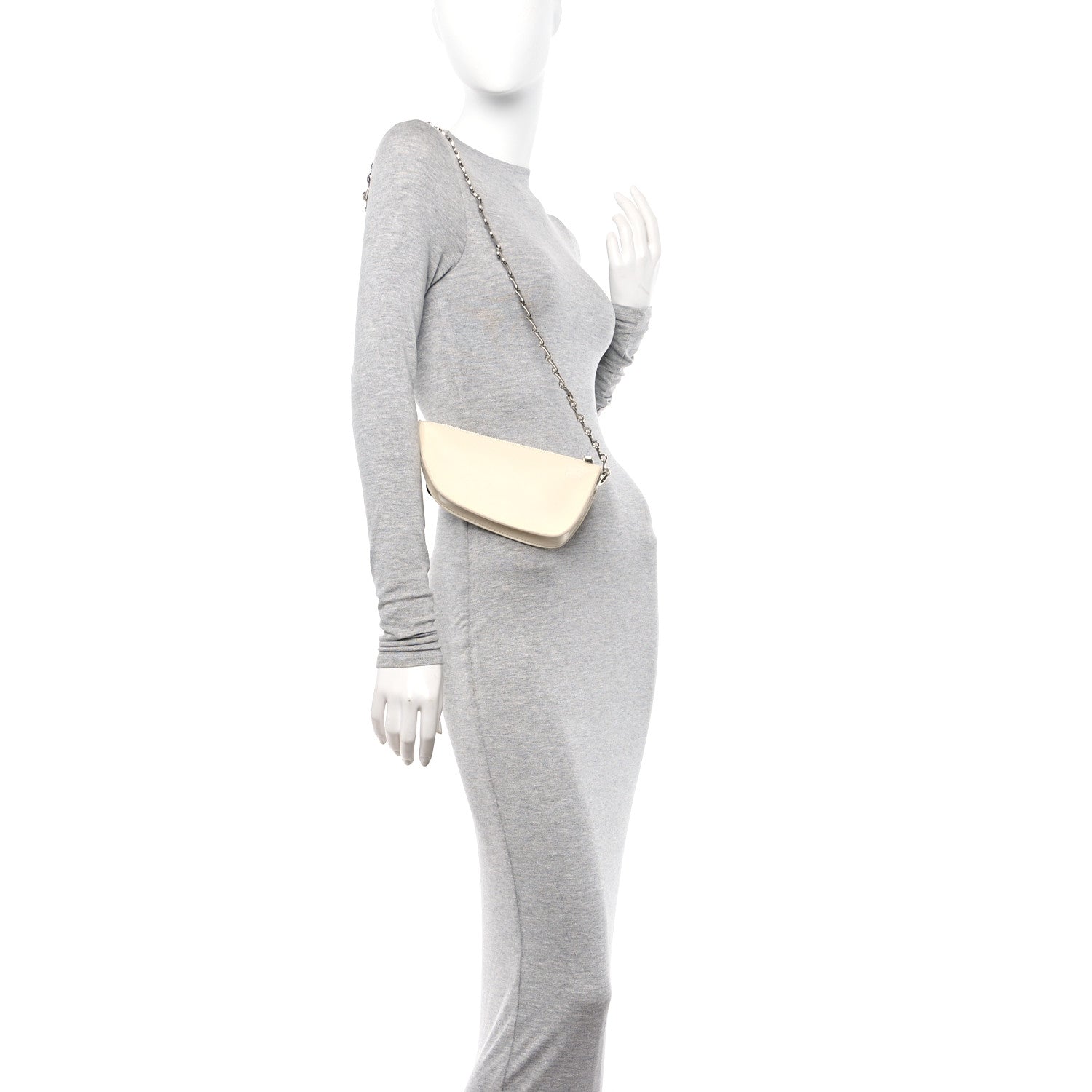 Calfskin Micro Shield Sling Bag Pearl