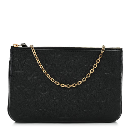 Empreinte Double Zip Pochette Black