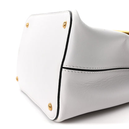 Nappa Mini Vlogo Bucket Bag White
