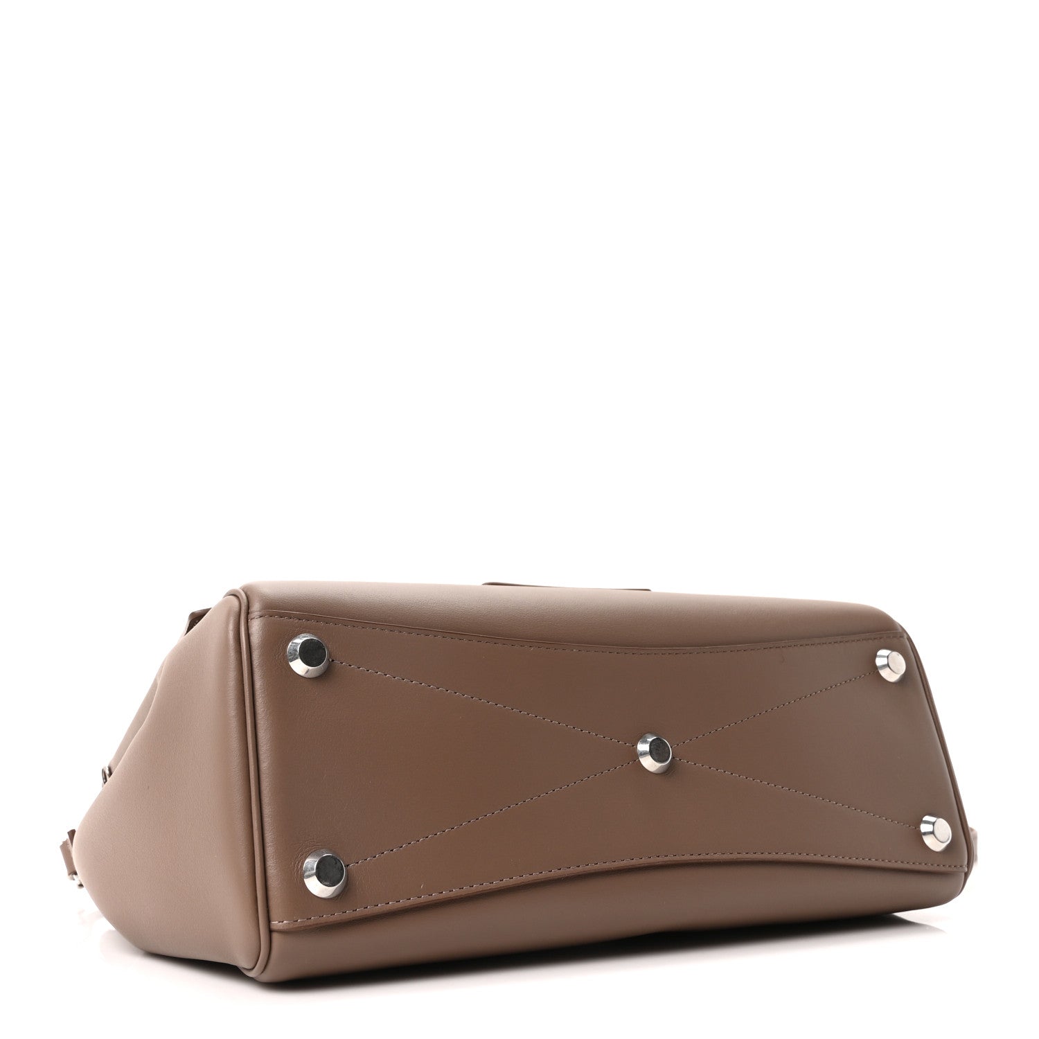 Smooth Calfskin Small Bel Air Carry All Bag Dark Taupe Dark Taupe Dark Taupe