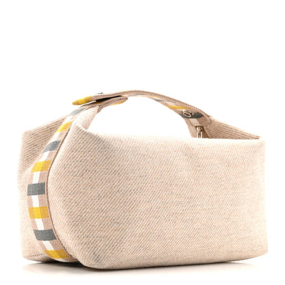 Wool Large Au Carre Bride-A-Brac Pouch Seigle
