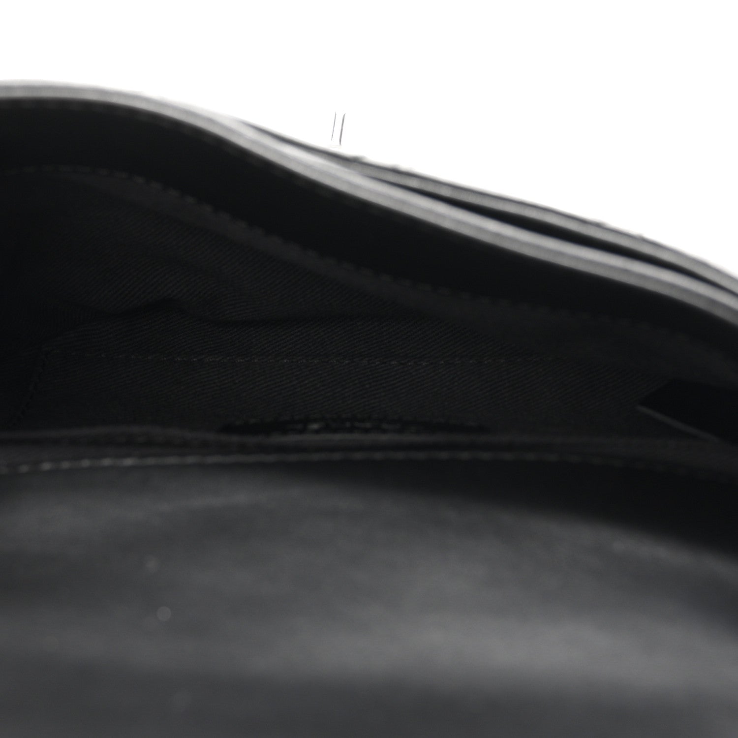 Calfskin Quilted CC Uniform Flap Belt Bag Black