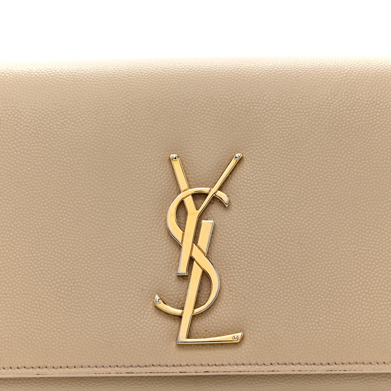 Grain De Poudre Classic Monogram Cassandre Clutch Nude