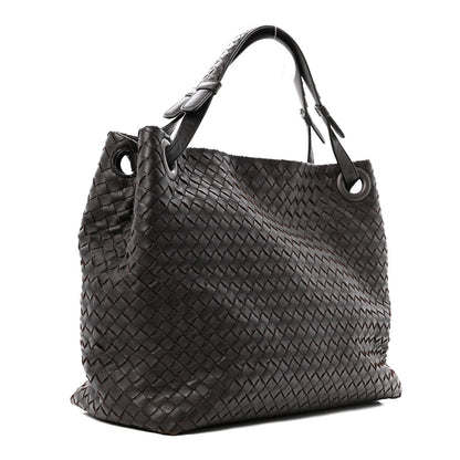 Nappa Intrecciato Garda Bag Ebano