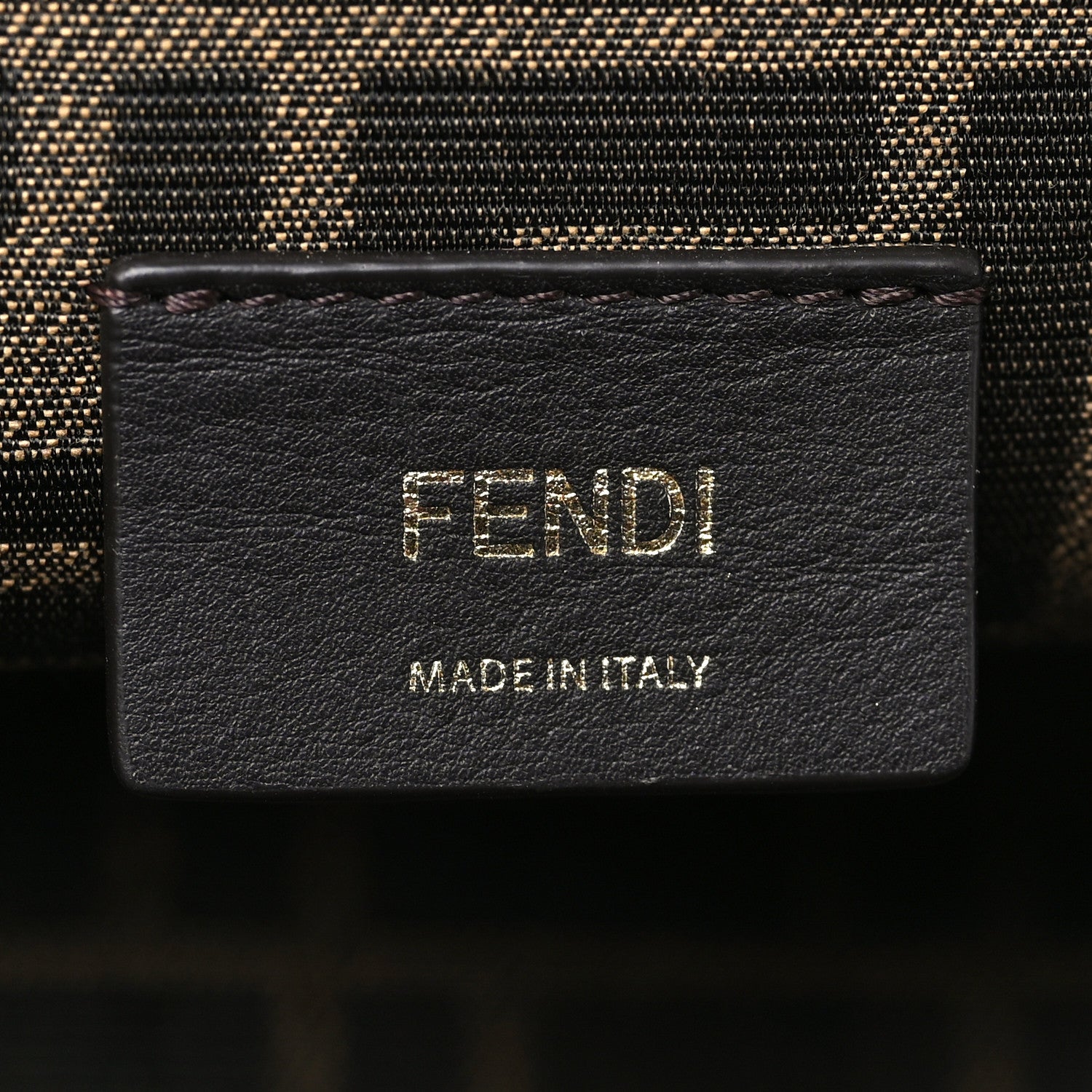 Shiny Nappa Small Fendi First Black Black
