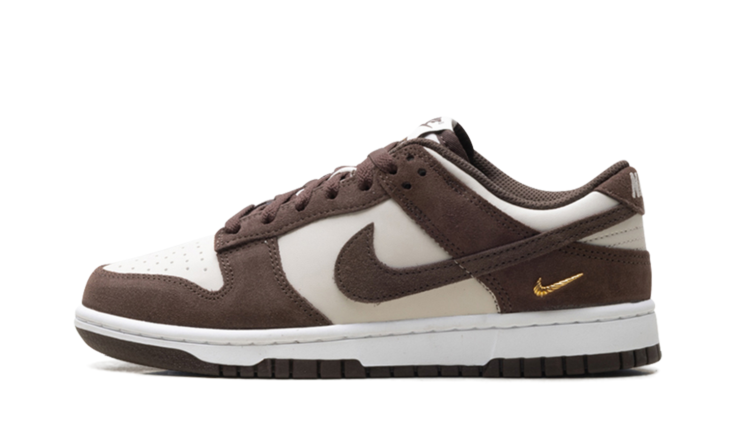 Dunk Low Suede WMNS "Light Orewood Brown / Baroque Brown / White" IO4244 102