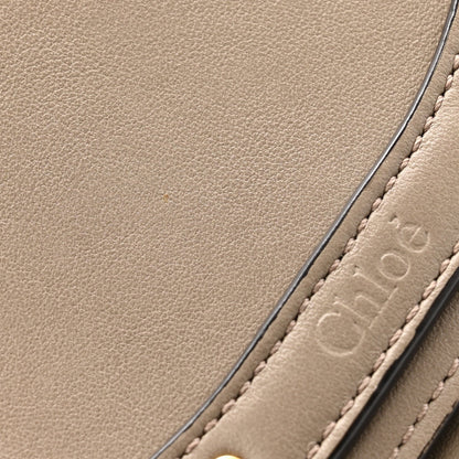 Calfskin Small Nile Bracelet Minaudiere Bag Motty Grey