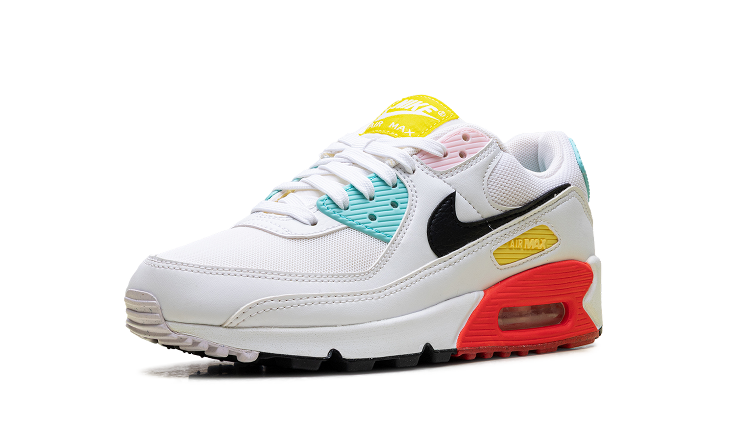 Air Max 90 WMNS "White / Black / Pink Foam / Bright Crimson" FZ3622 100