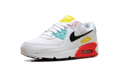 Air Max 90 WMNS "White / Black / Pink Foam / Bright Crimson" FZ3622 100