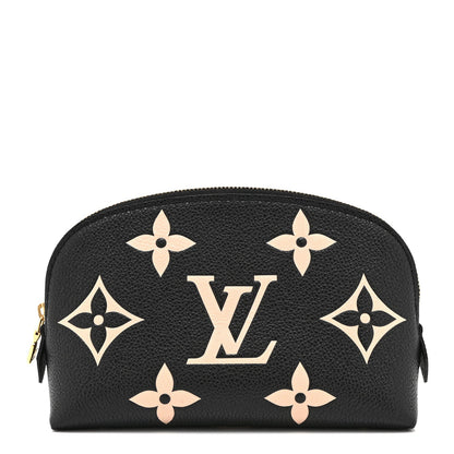 Empreinte Monogram Giant Cosmetic Pouch Black Beige