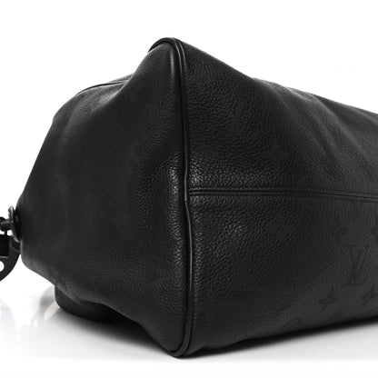 Calfskin Monogram Speedy P9 Bandouliere 40 Ultra Black