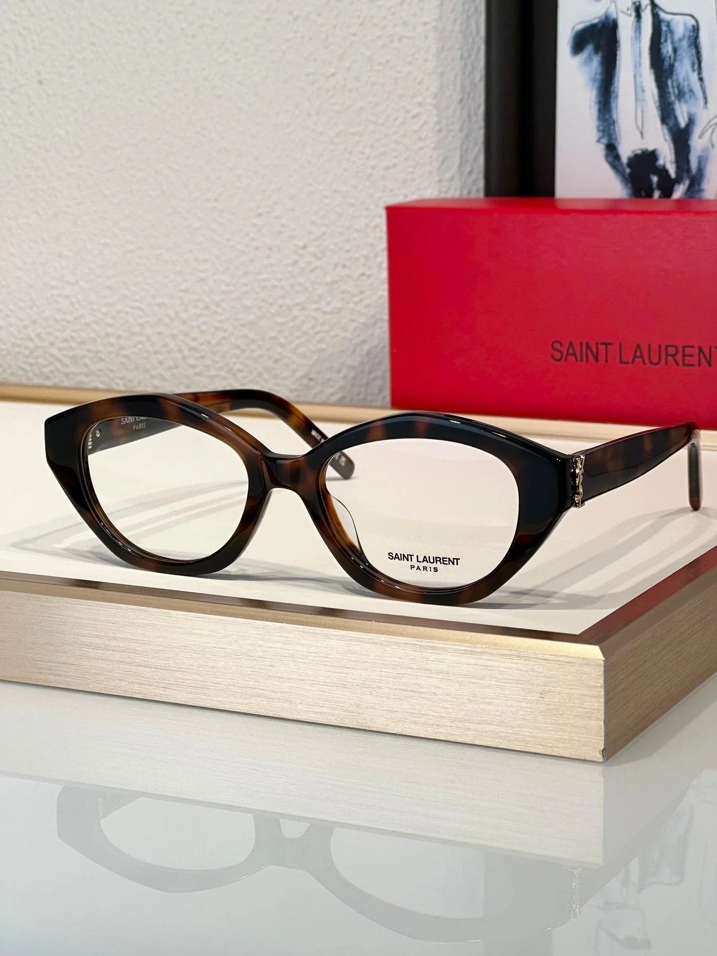 YSL Saint Laurent SLM60 006 54 19 Women's Sunglasses Sunglasses ✨