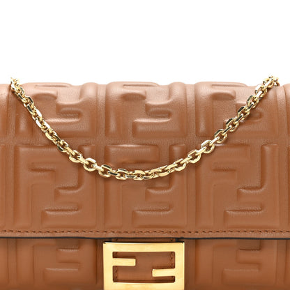 Nappa Matisse FF Embossed Continental Wallet On Chain Coloniale