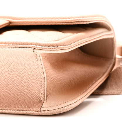 Caviar Quilted Sunset On The Sea Waist Bag Beige