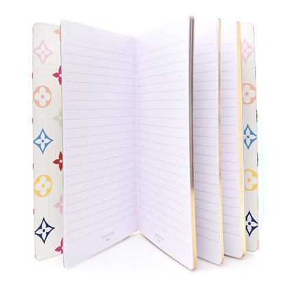 LV x TM Monogram Multicolor Jane Notebook MM White