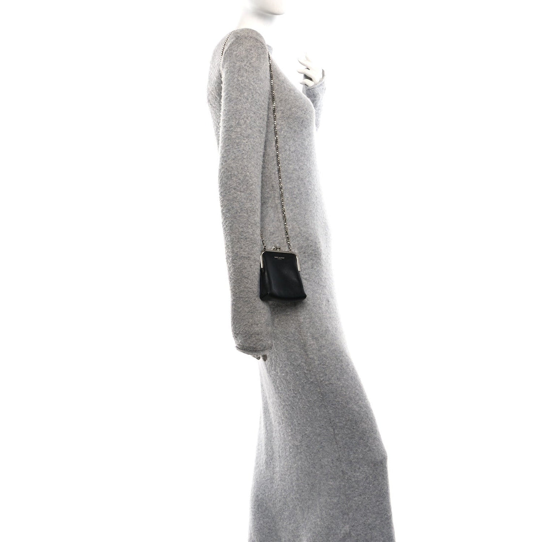 Lambskin Mini Sac Charniere Black