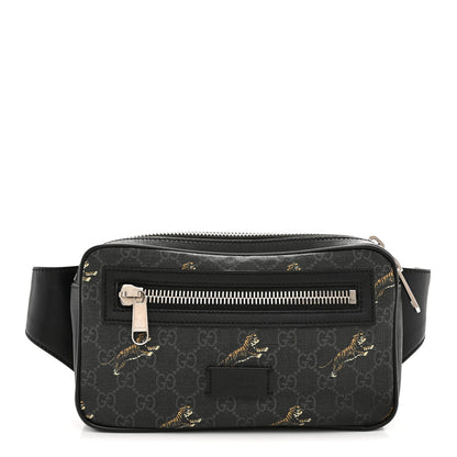 Soft GG Supreme Monogram Tigers Belt Bag Black Multicolor