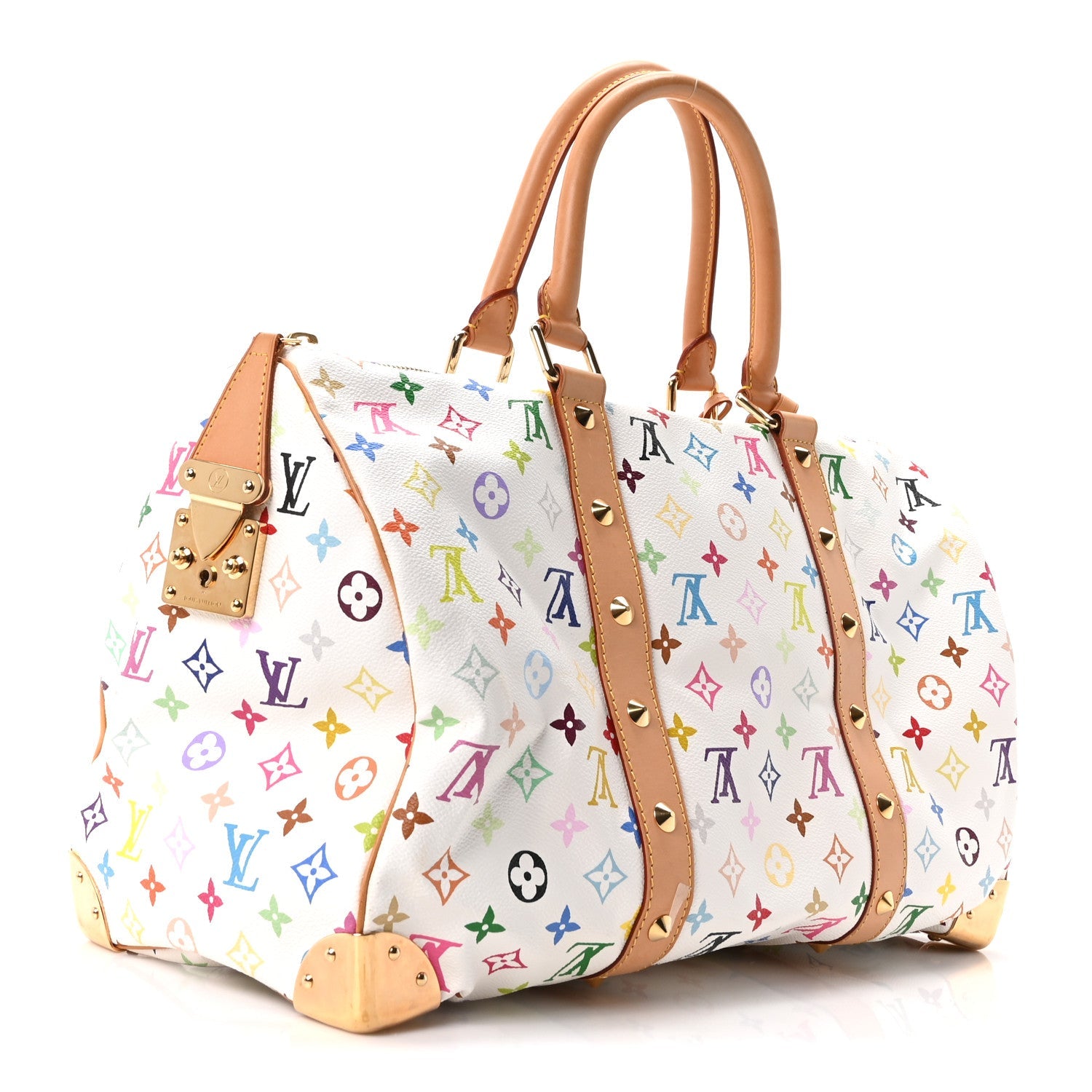 Monogram Multicolor Keepall 45 White