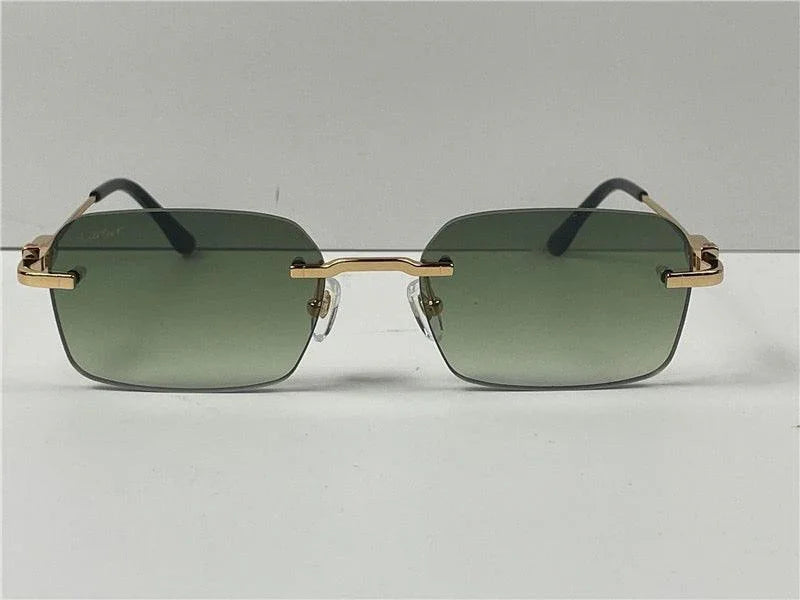 CARTIER  CT0290  Gold-Silver Men's Sunglasses 👑