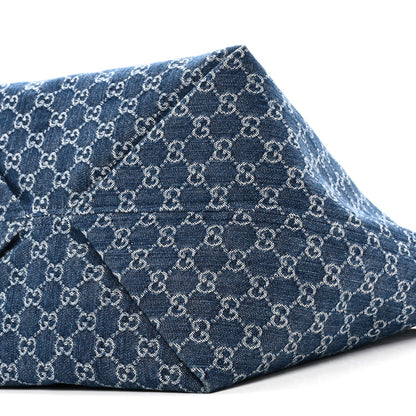 New Denim GG Monogram Calfskin Large Totissima Tote Blue